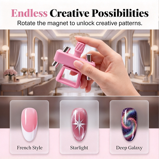 ⏳🔥LIMITED-TIME 64% OFF! ✨Rotatable Cat Eye Nail Magnetic Tool💐