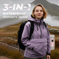 💜LAST DAY SALE- 50% OFF💦3-in-1 Waterproof Women's Jacket – Rain, Wind & Cold, All Covered
