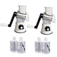 🔥Kitchen Artifact🔥3 in 1 Rotary Cheese Grater Vegetable Slicer