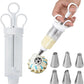 🥳2026 HOT SALE🥳💞50K+ SOLD! 🧁✨ LAST DAY – £12.99! Complete Frosting Piping Kit – 18 stainless steel tips & nozzles, cake injector included. Decorate inside & out – perfect for cupcakes, donuts & deviled eggs! 🎨🛠️