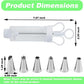 🥳2026 HOT SALE🥳💞50K+ SOLD! 🧁✨ LAST DAY – £12.99! Complete Frosting Piping Kit – 18 stainless steel tips & nozzles, cake injector included. Decorate inside & out – perfect for cupcakes, donuts & deviled eggs! 🎨🛠️