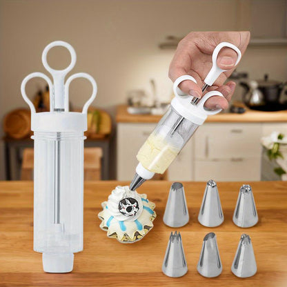 🥳2026 HOT SALE🥳💞50K+ SOLD! 🧁✨ LAST DAY – £12.99! Complete Frosting Piping Kit – 18 stainless steel tips & nozzles, cake injector included. Decorate inside & out – perfect for cupcakes, donuts & deviled eggs! 🎨🛠️