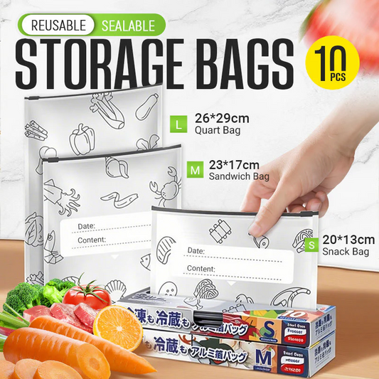 📢60% OFF NOW!!!🔥🍗 Reusable Aluminum Foil Sealable Storage Bags🥦