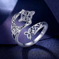 S925 Sterling Silver Celtic Knot Open Ring（50% OFF）