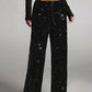 🎄Christmas Sale 60% OFF🔥Women's Sequin Sparkle Wide Leg Pants with Elastic Waistband