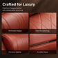 📢📢40% OFF !! ⏰ Ergonomic Memory Foam Car Headrest Pillow – Luxury PU Leather Neck Support Cushion