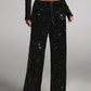 🎄Christmas Sale 60% OFF🔥Women's Sequin Sparkle Wide Leg Pants with Elastic Waistband