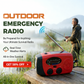 ⏳LAST DAY SALE ONLY￡18.99!🔥Multifunctional Portable Solar Emergency Radio 📻– Power Bank, Hand Crank & Weather Alert for Outdoor & Crisis Preparedness🔦