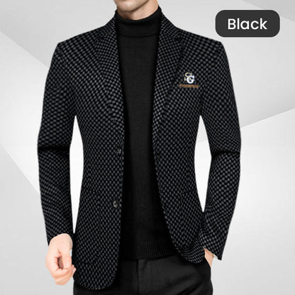 ❄️Winter Hot Sale🔥Men's Fleece-Lined Slim-Fit Casual Suit Jacket