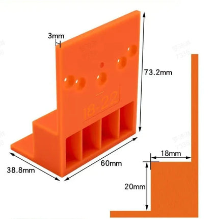 📢📢BUY 1 GET 1 FREE !! ⏰Wardrobe Cabinet Side Filler Panel Installation Locator and Stepped Positioning Plate for Precise Hole Alignment