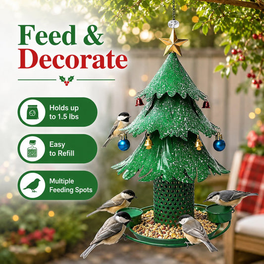 📢📢50% OFF !!⏰Christmas Tree Bird Feeder