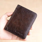 🔥2026 New Arrival🔥Minimalist RFID Blocking Leather Wallet for Men – Ultra-Thin, Genuine Top-Layer Cowhide, Short Design for Everyday Carry