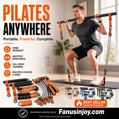 🧘‍♀️ 50% OFF NOW! 🏋️ Portable Pilates Bar Kit with 6 Resistance Bands – Lightweight, versatile & home-friendly – Tone & strengthen anywhere, anytime 💪