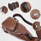 📢📢40% OFF !! ⏰Men's Multifunctional High Quality Leather Chest Bag