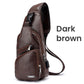 📢📢40% OFF !! ⏰Men's Multifunctional High Quality Leather Chest Bag
