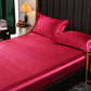 Satin Silk Cool Bed Fitted Sheet