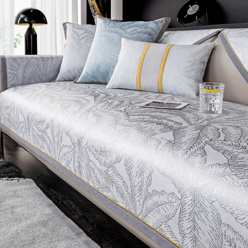 Luxury Leaf Pattern Lightweight Sofa Cushion – linacky