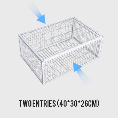 AutoTrap Bird Cage - Entry Only, No Exit, With Base