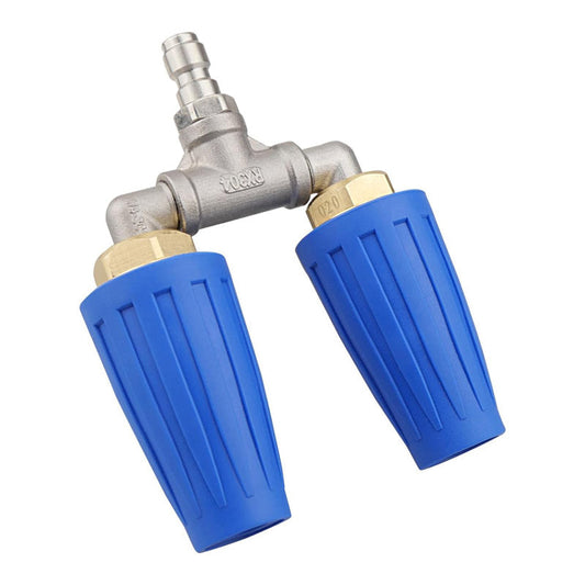 🚿 Stainless Steel Turbo Nozzle 🌟 – Perfect for terraces, cars, and facades