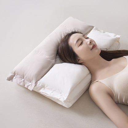 ⏳🔥LIMITED-TIME 50% OFF! ⏰☁️ Soft and Hard Dual-Zone Neck Support Pillow🛏️