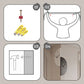 Double-sided 90-degree Corner Wall Clocks