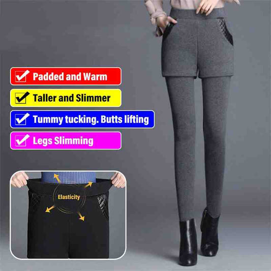 Faux Two Piece Curves Body Shaping Pants