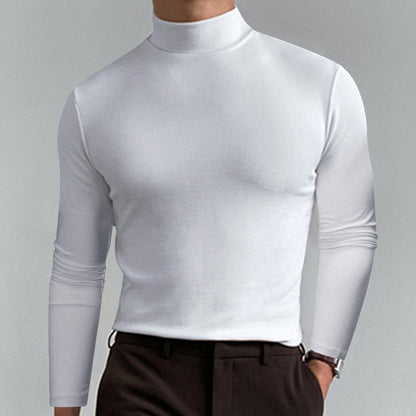 ⏳Time-Limited Special⏰Mens High Neck Slim Fit Long Sleeve T-shirt