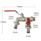 🔥Hot Sale 50% OFF🔥Universal Stainless Steel Double Outlet Garden Water Faucet