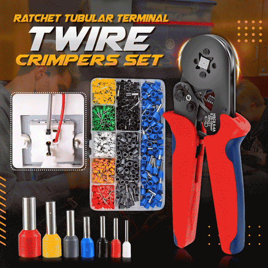 🔥Hot Sale 🎊Ratchet Tubular Terminal Wire Crimpers Set