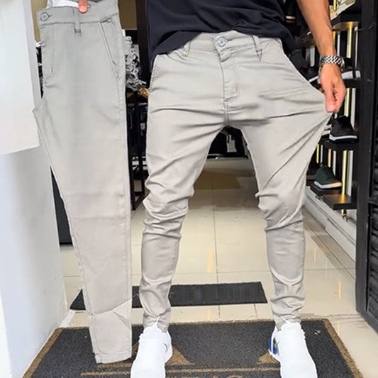 🔥2026 Hot Sale 50% OFF✨Men’s Slim-Fit Casual Solid Color Pants