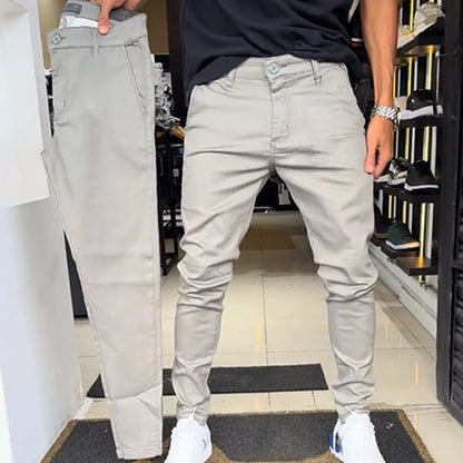 🔥2026 Hot Sale 50% OFF✨Men’s Slim-Fit Casual Solid Color Pants