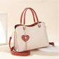🔥Elegant Women's Tote Bag With Shining Heart Charm