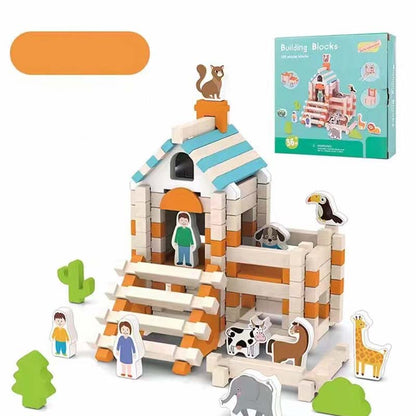 🔥Hot Sale🔥Educational Wooden Building Blocks