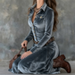 ⏳Time-Limited Special⏰Women's Long Sleeve Velvet Maxi Dress