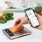 ⚖️📊 Digital kitchen scale – measures 19 nutritional values & calories via app, 5kg stainless steel 🥗✅ for healthy eating & weight loss