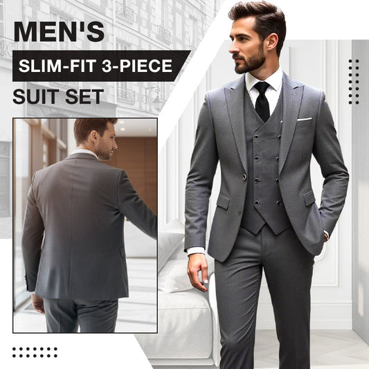 📢📢50% OFF !!!⏰Men's Slim-Fit 3-Piece Suit Set