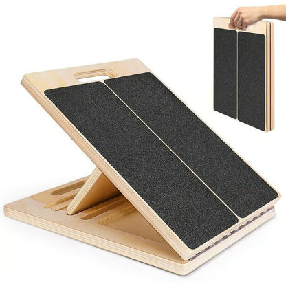 Adjustable Wooden Slant Board for Calf Stretching