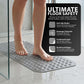 ZENO Bath Mat 100x40cm | Non-Slip Anti-Mould | 200 Suction Cups with Drain Holes | Large Rubber | Machine Washable & Durable