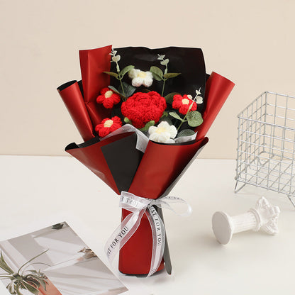 🔥【Mother's Day Special Offer!】🔥Handmade Delicate Crochet Flower Bouquet