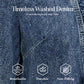 🧥 30% OFF NOW! 🌸 Women's Ruffle Trim Open-Front Denim Jacket – Lightweight & Feminine – Versatile & Chic 👗