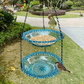 Vintage-Style Hanging Bird Feeder & Bath
