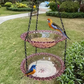 Vintage-Style Hanging Bird Feeder & Bath