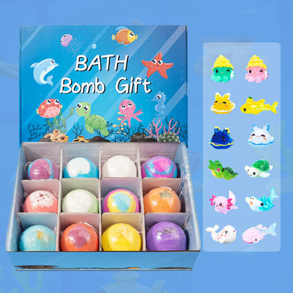 🛁 60% OFF |🌊 Ocean Theme Bath Bombs | 60g*12 Pcs, Foamy Bath Time & Fun Gift Idea ✨