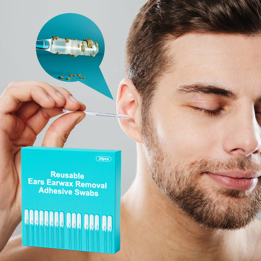 👂🏻 Limited Time -49% OFF🏆Reusable Earwax Removal Adhesive Swabs