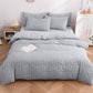 4-Piece Textured Seersucker Bedding Set