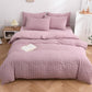 4-Piece Textured Seersucker Bedding Set