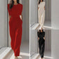 🎁New arrival 50% OFF💥👗 Solid Color Wide-Legged Jumpsuit – Elegant, Comfy & Versatile for Any Occasion 🏖️💼