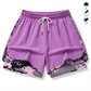 Women's Casual Athletic Shorts with Built-in Liner