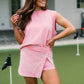 📢📢50% OFF !! ⏰Women’s Tank Top & Slit Skort Set