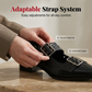 Edgy Grommet & Buckle Low Heel Pumps